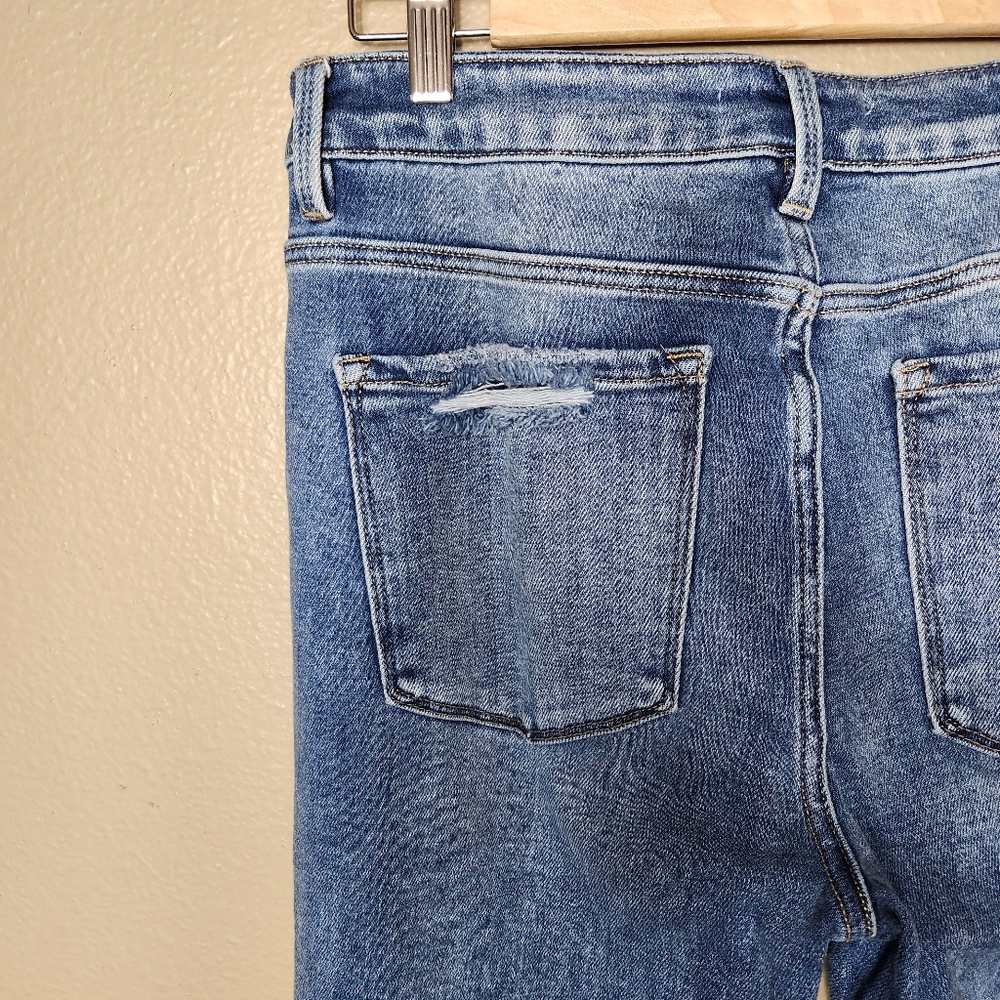 Stylish Light Blue Flare Jeans - Picture 13 of 15